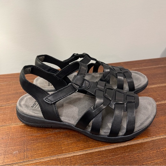 Earth Origins Black‎ Strappy Sandals Women’s 6.5 - Picture 1 of 8